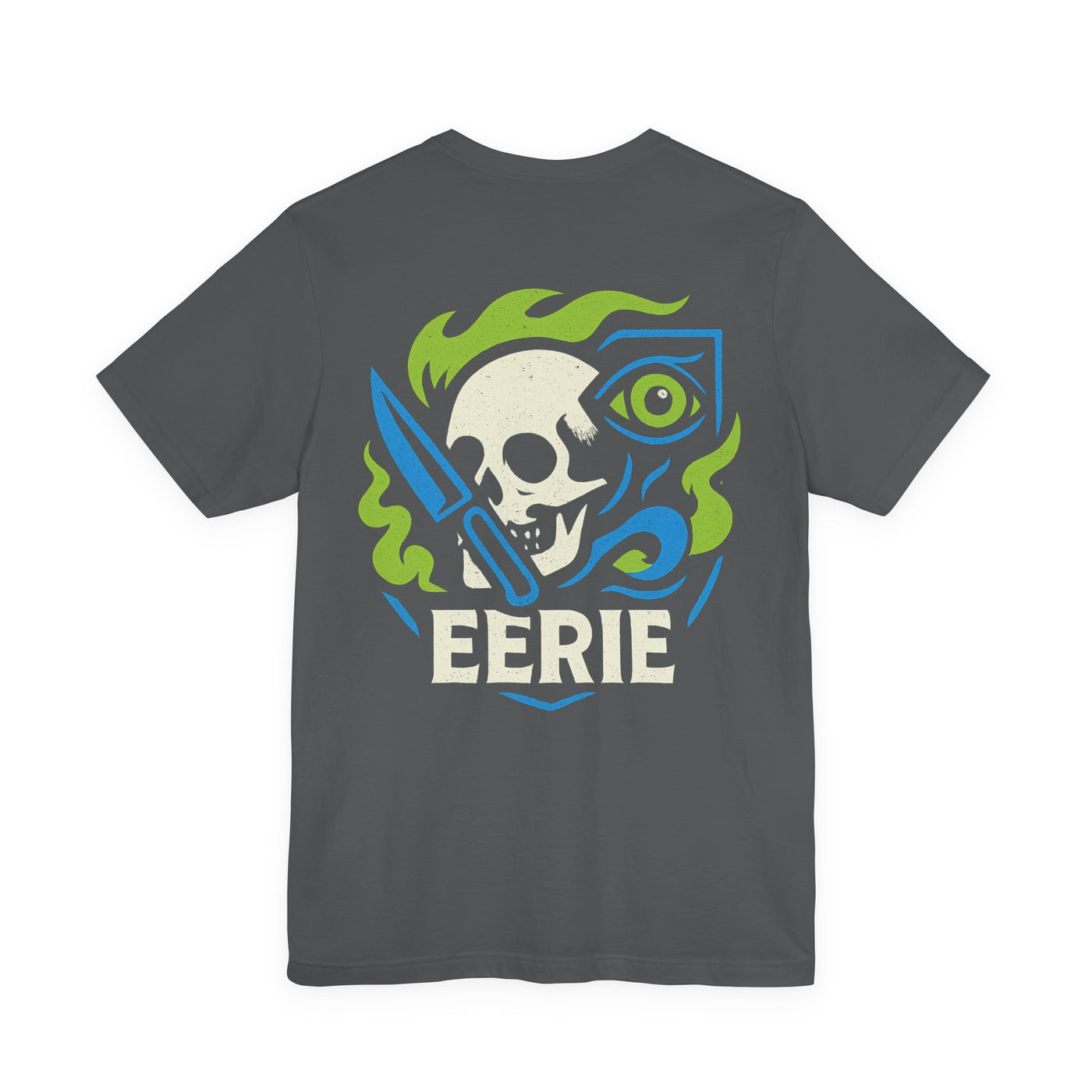 Eerie Skull Tee — Spooky Skull & Dagger Graphic T-Shirt