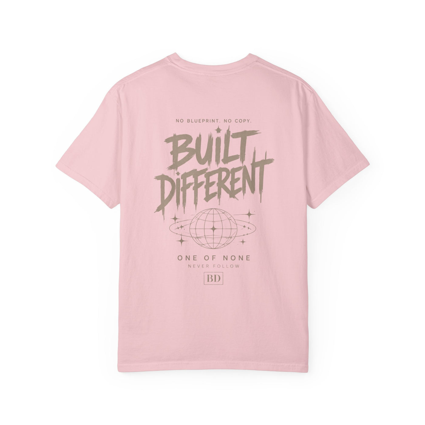 Built Different Graphic T-Shirt — 'Built Different' Chest & Back Design