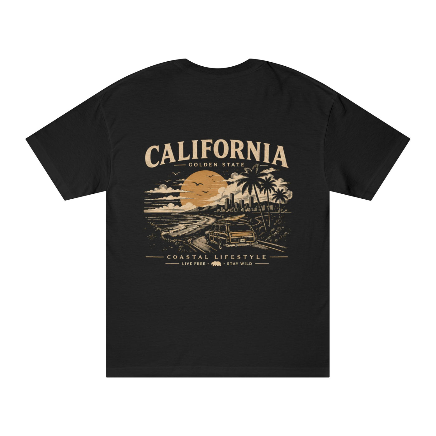California Coastal Vintage Tee — Golden State T‑Shirt