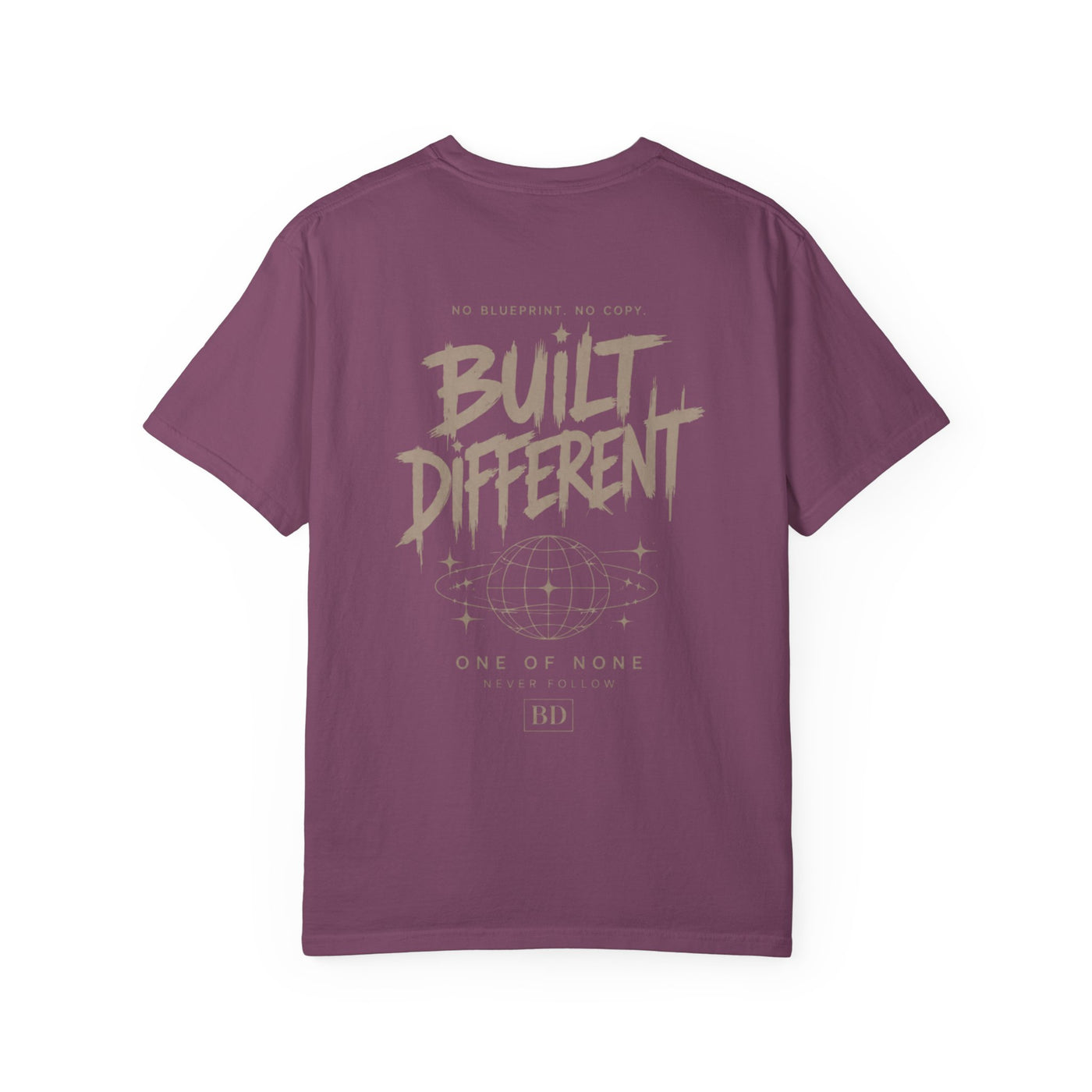 Built Different Graphic T-Shirt — 'Built Different' Chest & Back Design