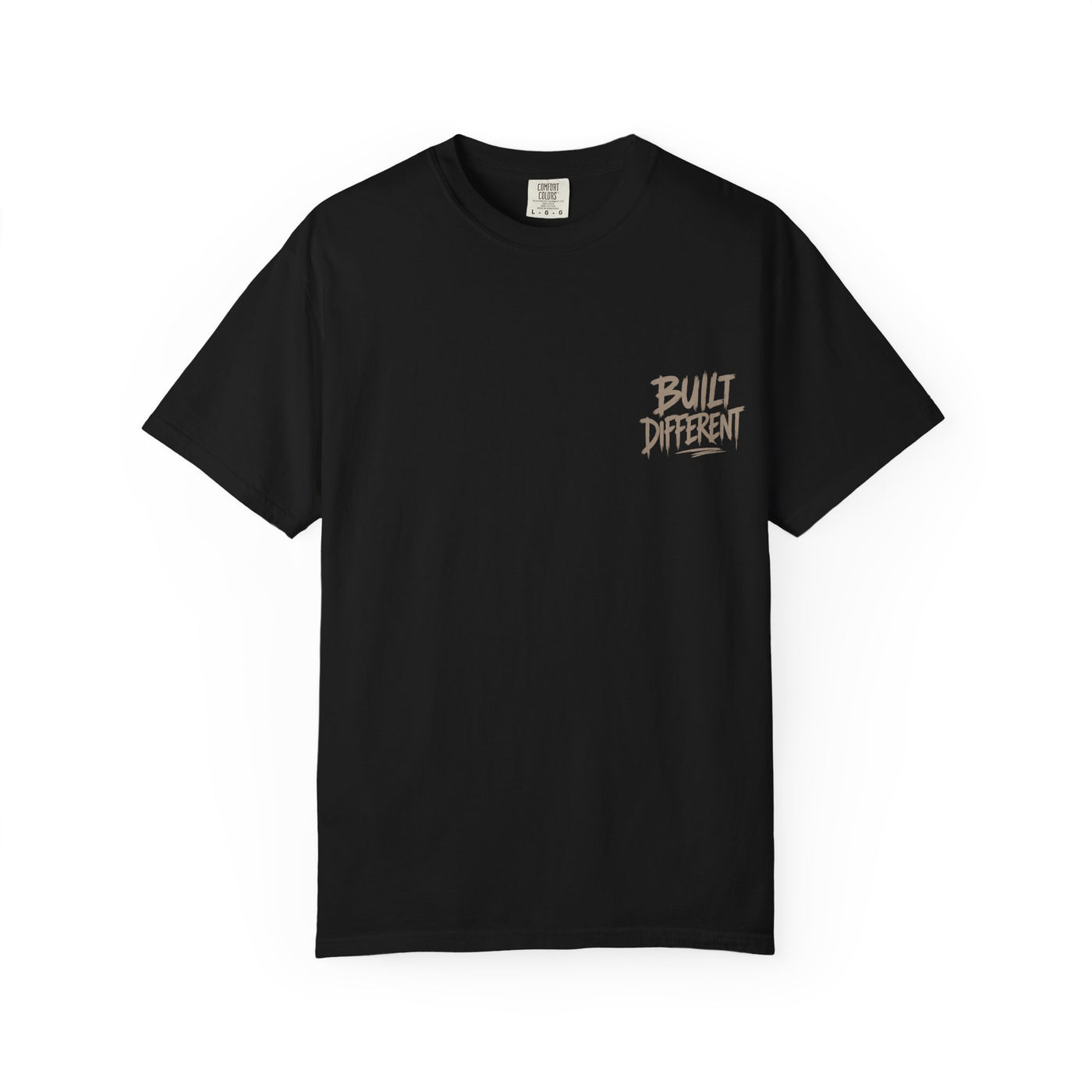 Built Different Graphic T-Shirt — 'Built Different' Chest & Back Design