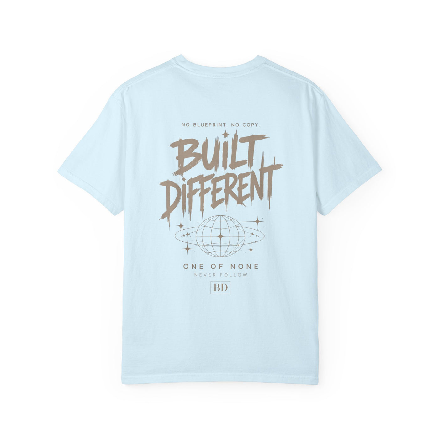 Built Different Graphic T-Shirt — 'Built Different' Chest & Back Design