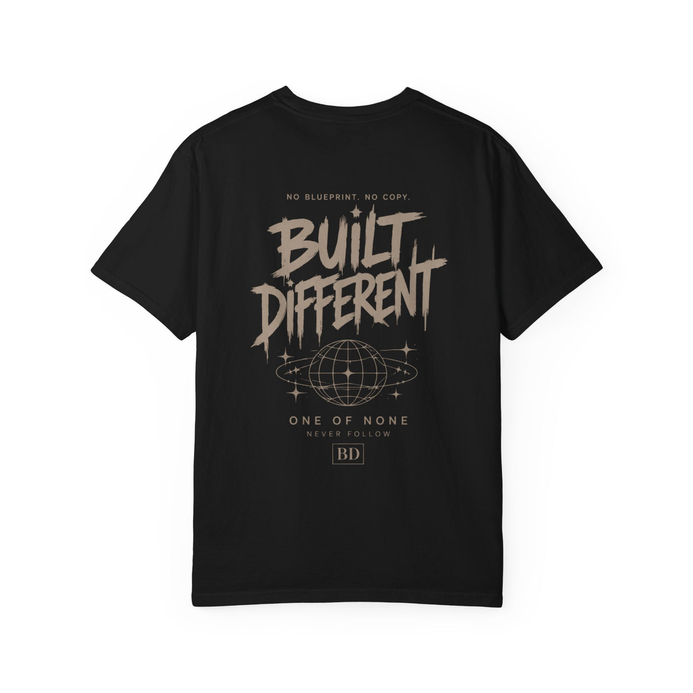 Built Different Graphic T-Shirt — 'Built Different' Chest & Back Design