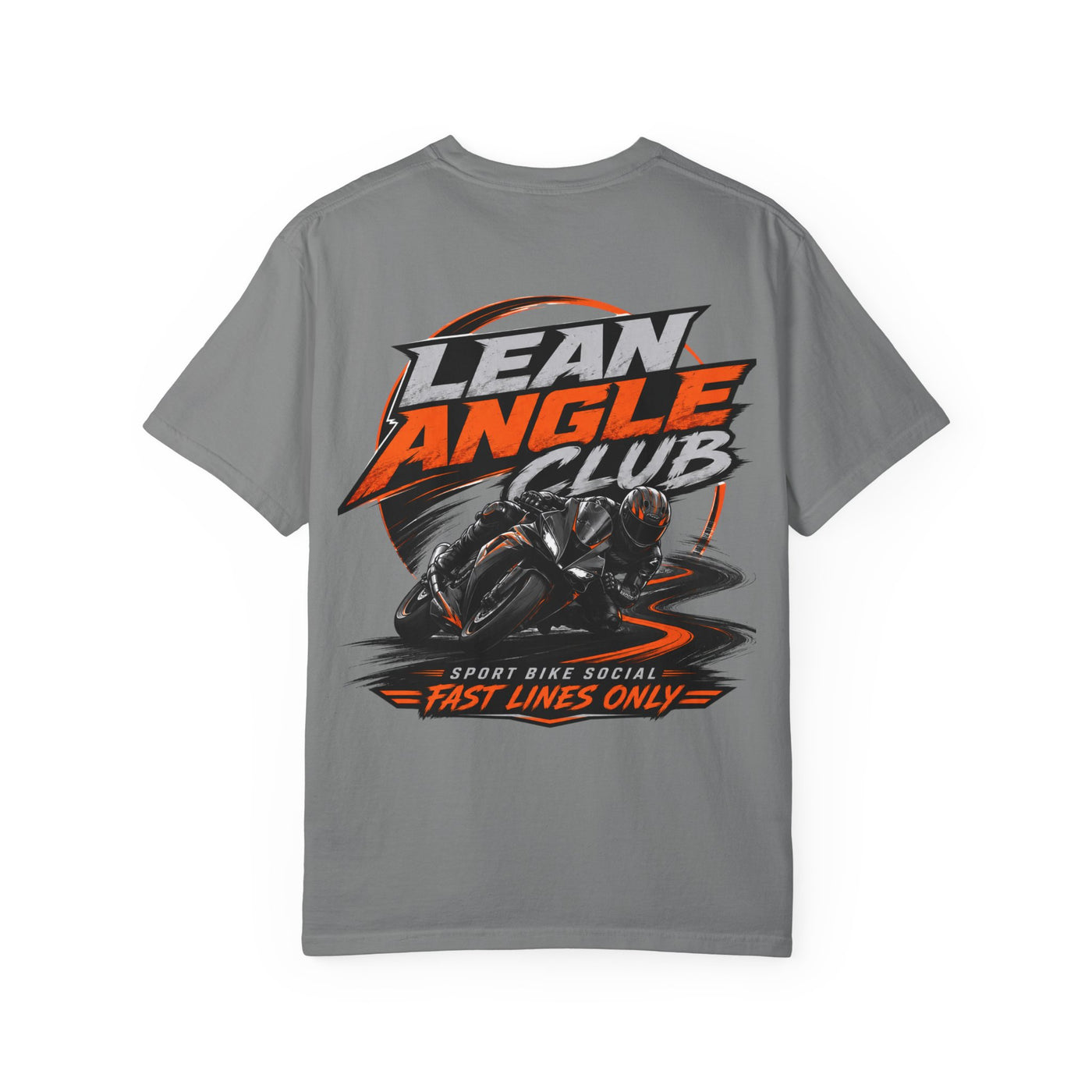 Lean Angle Club Motorcycle T-Shirt — Fast Lines Only Racing Tee
