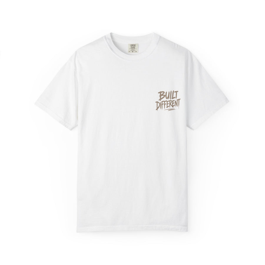 Built Different Graphic T-Shirt — 'Built Different' Chest & Back Design