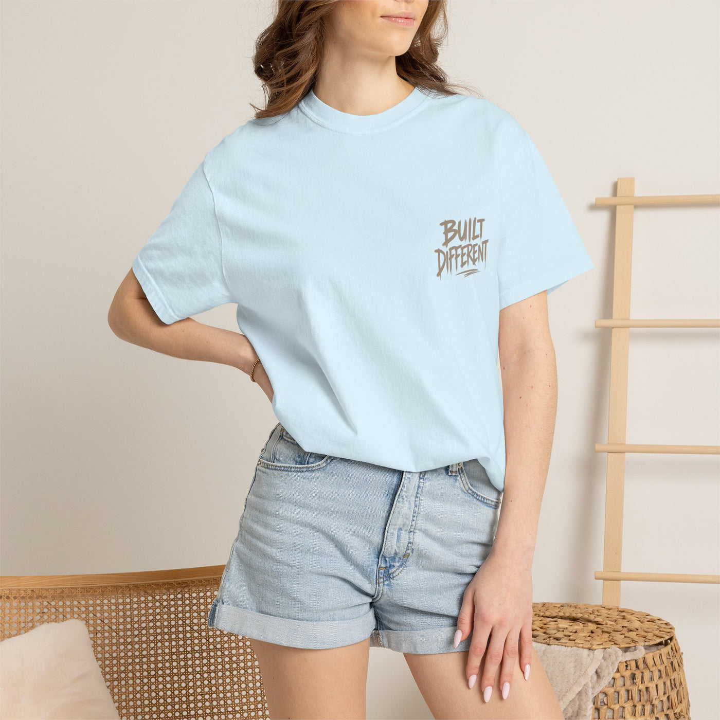Built Different Graphic T-Shirt — 'Built Different' Chest & Back Design