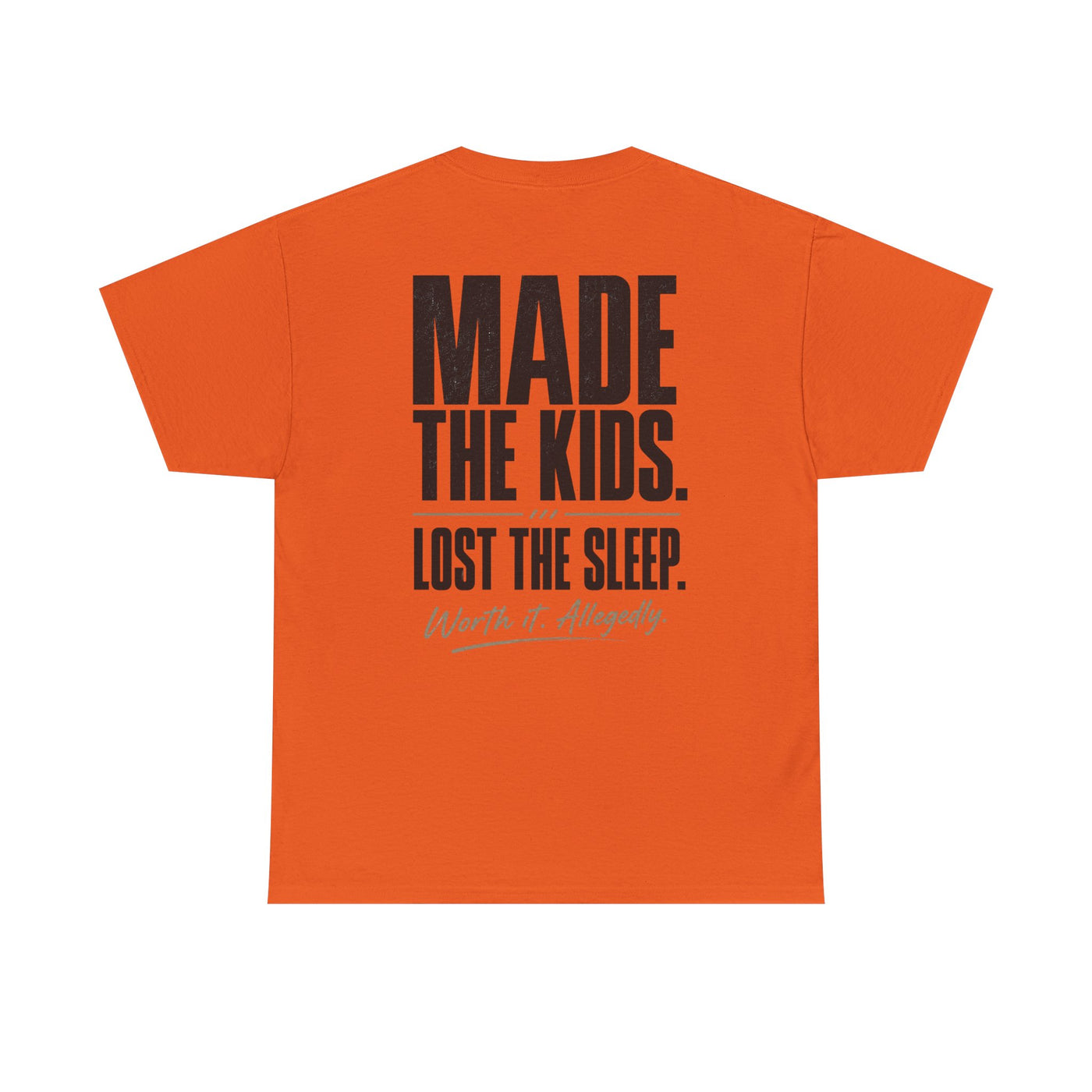 Fatherhood Club Tee — “Made the Kids. Lost the Sleep.” Funny Dad T‑Shirt