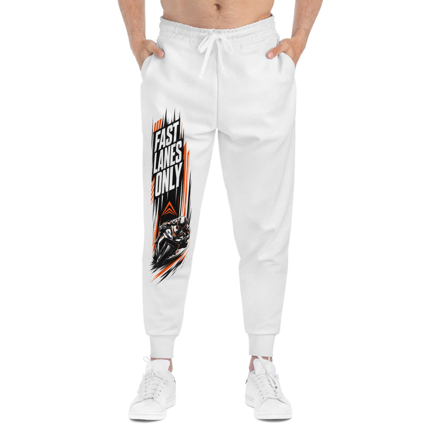 Fast Lanes Only Athletic Joggers — Motorcycle Racing Track Pants