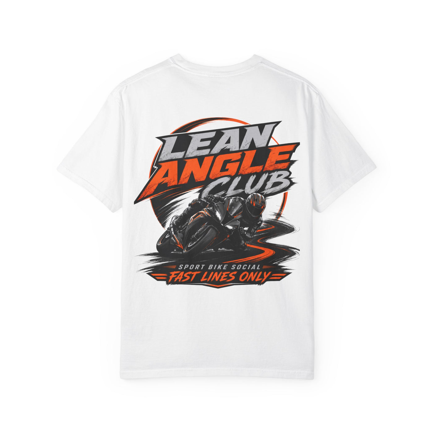 Lean Angle Club Motorcycle T-Shirt — Fast Lines Only Racing Tee