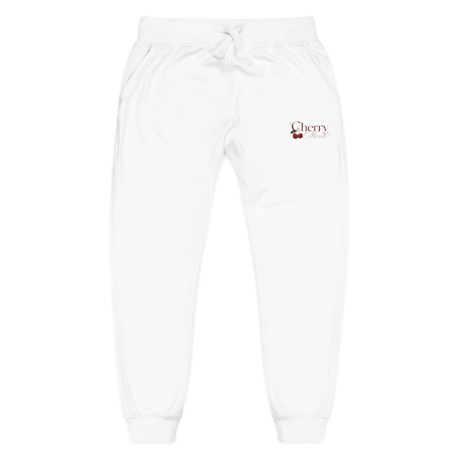 Embroidered Cozy Sweatpants —Cherry Mood Accent