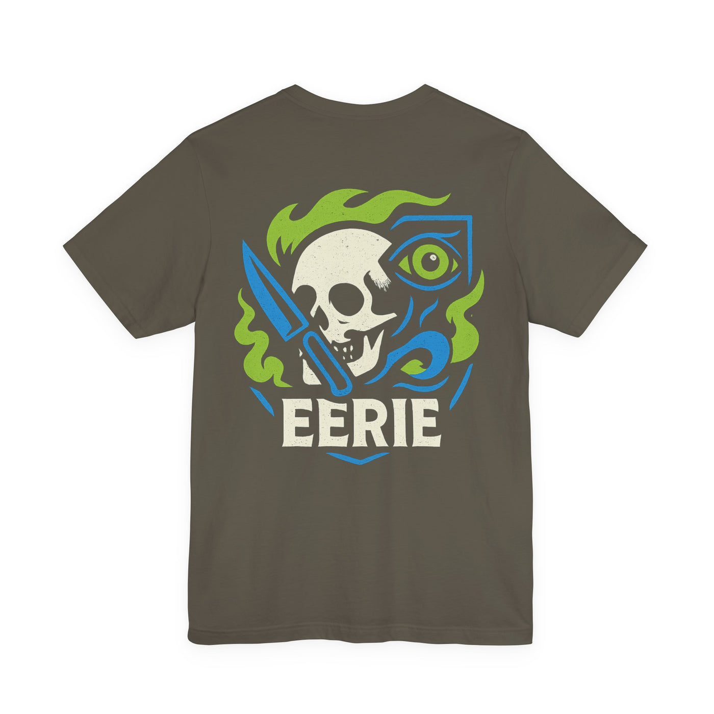 Eerie Skull Tee — Spooky Skull & Dagger Graphic T-Shirt