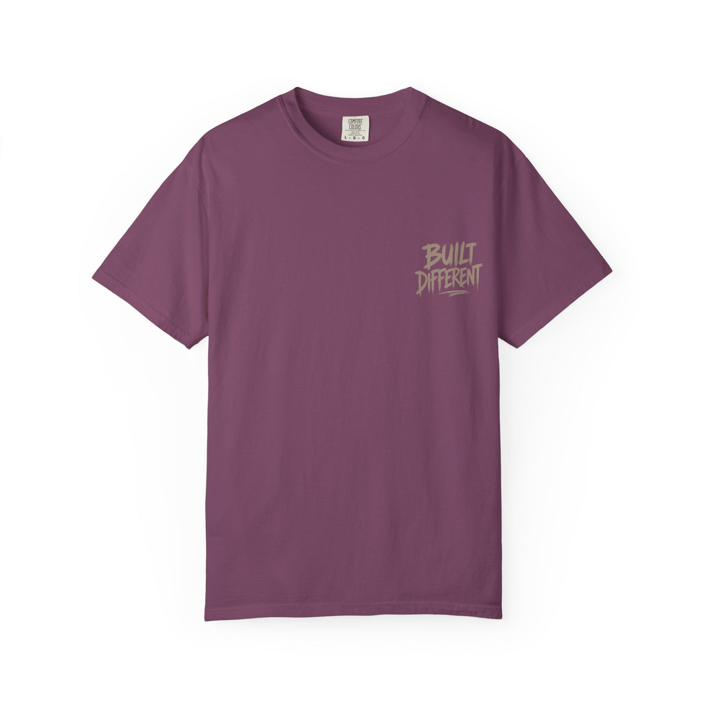 Built Different Graphic T-Shirt — 'Built Different' Chest & Back Design