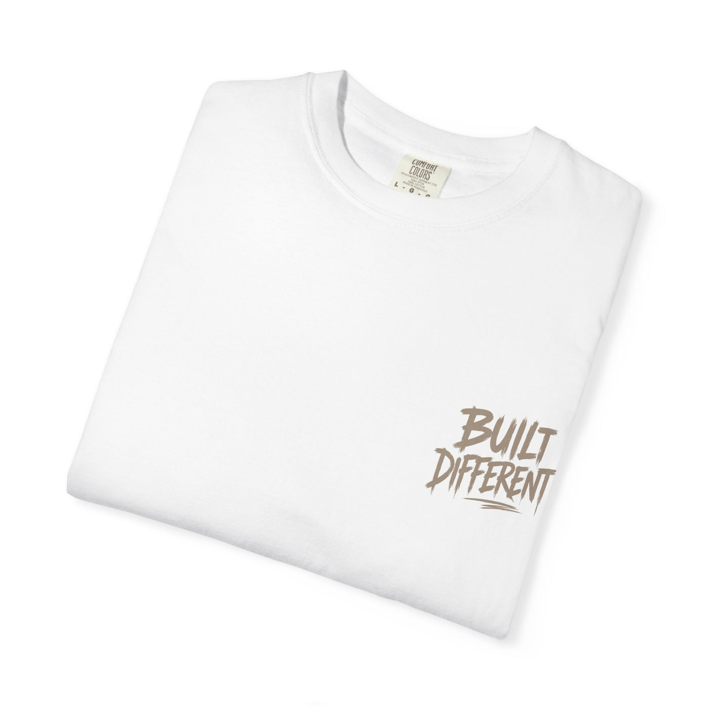 Built Different Graphic T-Shirt — 'Built Different' Chest & Back Design
