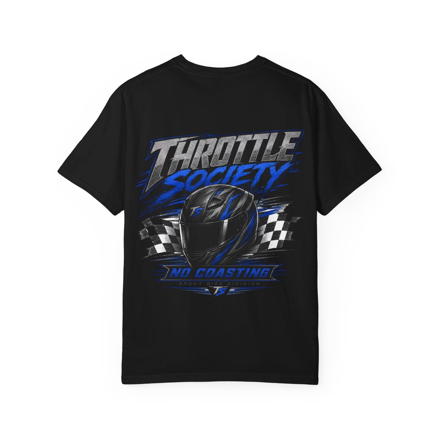 Throttle Society Helmet T-Shirt — No Coastline Racing Graphic Tee