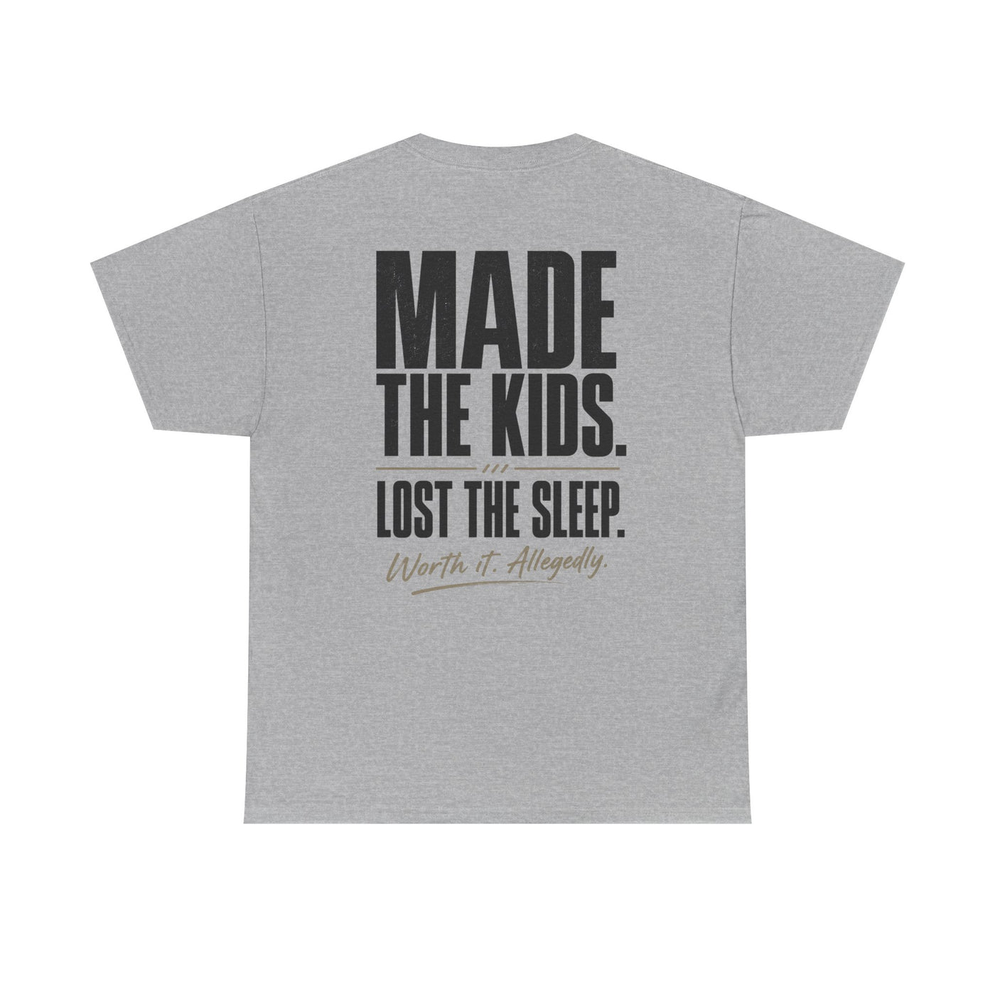 Fatherhood Club Tee — “Made the Kids. Lost the Sleep.” Funny Dad T‑Shirt