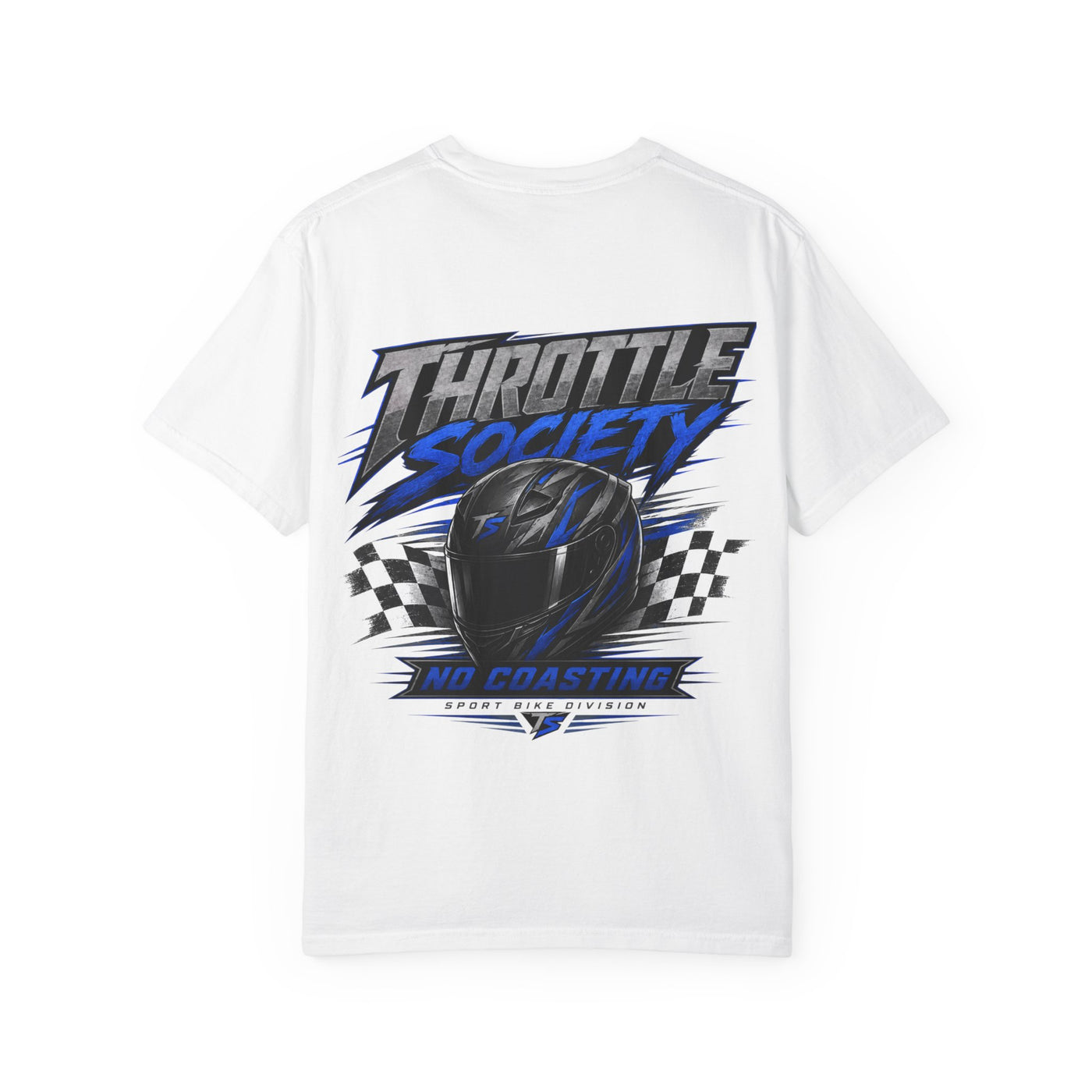 Throttle Society Helmet T-Shirt — No Coastline Racing Graphic Tee